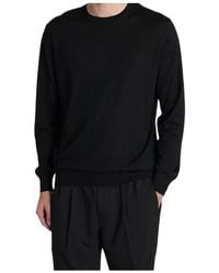 ZEGNA - Long Sleeve Crewneck Jumper - Lyst