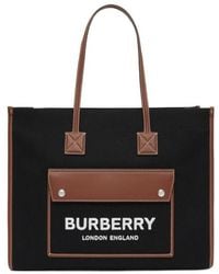 Burberry - Logo-Print Tote Bag - Lyst