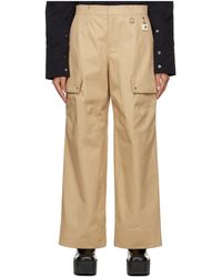 WOOYOUNGMI - Logo Detail Track Pants - Lyst