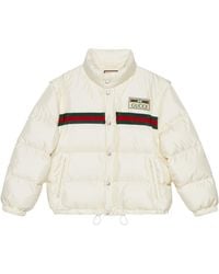 Gucci - Logo-Patch Padded Bomber Jacket - Lyst