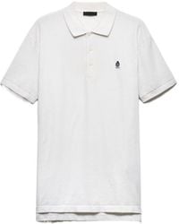 Prada - Garment-Dyed Cotton Polo Shirt - Lyst