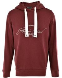 Emporio Armani - Hooded Printed Sweater - Lyst