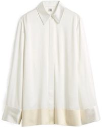 TOTEME - Totême Long-Sleeved Tuxedo Shirt - Lyst