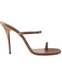 AMINA MUADDI - Open Toe High Heel Sandals - Lyst