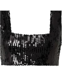 Galvan London - Sequined Tulle Top - Lyst