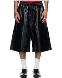 Lu'u Dan - Bball Elastic Waist Faux Leather Shorts - Lyst