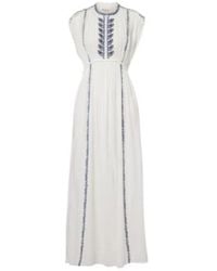 Isabel Marant - Liviane Embroidered Cotton Maxi Dress - Lyst
