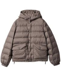 Miu Miu - Down Technical Pongé Puffer Jacket - Lyst