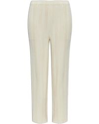 Issey Miyake - Plissé-Effect Trousers - Lyst