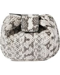 Gabriela Hearst - Soft Demi Snake-Effect Leather Clutch - Lyst