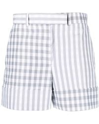 Thom Browne - Gingham Check Tailored Shorts - Lyst