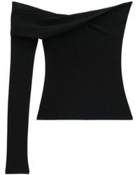 Courreges - Twisted Single-Sleeve Jersey Top - Lyst
