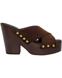 Paris Texas - Marisol Studded Platform Sandals - Lyst
