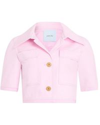 Patou - Cropped Button-Front Jacket - Lyst