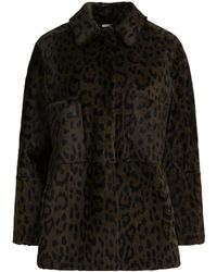 FURLING BY GIANI - Leopard Pockets Coat - Lyst