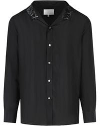 Maison Margiela - Tape-Detail Long-Sleeve Shirt - Lyst
