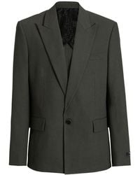 Balmain - Cotton Twill 1-Button Jacket - Lyst