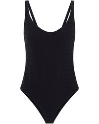 Lisa Marie Fernandez - Stretch-Seersucker Swimsuit - Lyst