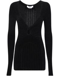 MSGM - Knot Detailed Slim Fit Top - Lyst