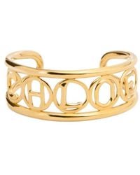 Chloé - Script Logo Cuff Bracelet - Lyst