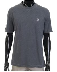 Brunello Cucinelli - Logo Crewneck T-Shirt - Lyst