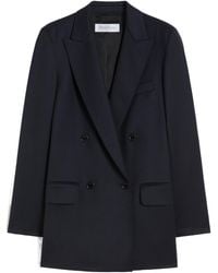 Max Mara - Double Breasted Button-Up Blazer - Lyst