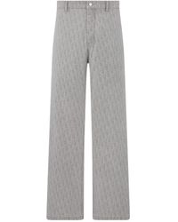 Dior - Homme Monogram Straight-Leg Jeans - Lyst