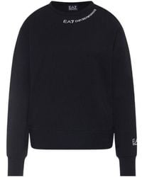 EA7 - Logo Long-Sleeved Sweater - Lyst