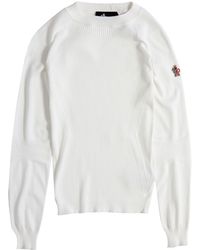 Moncler - Grenoble Ribbed Crewneck Knitted Jumper - Lyst