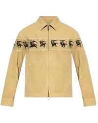 Burberry - Ekd Motif Zipped Tanners Jacket - Lyst