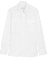 Ami Paris - Ami Pointed Collar Fitted Shirt - Lyst