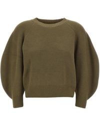 Kaos - Ribbed Balloon-Sleeve Sweater - Lyst