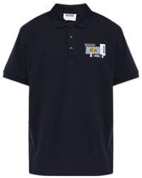 Moschino - Logo Patch Polo Shirt - Lyst
