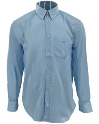 Emporio Armani - Lapel Long-Sleeved Shirt - Lyst