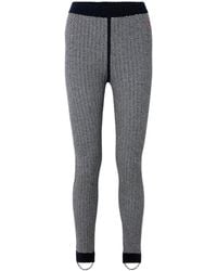 Perfect Moment - Jazzy Ribbed Striped Wool And Cashmere-Blend Leggings - Lyst