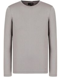 Emporio Armani - Crewneck Longsleeve Top - Lyst