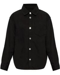 Ami Paris - Logo-Embroidered Denim Shirt - Lyst