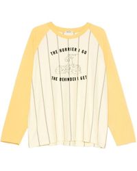 Bode - Summertime Stripe Baseball T-Shirt - Lyst