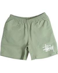 Stussy - Stüssy Big Basic Logo Printed Swim Shorts - Lyst
