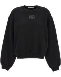T By Alexander Wang - Essential Terry Crewneck Sweatshirt - Lyst