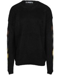 Off-White c/o Virgil Abloh - Arrows Motif Intarsia-Knit Jumper - Lyst