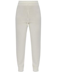 Fabiana Filippi - Tapered Drawstring Knitted Jogging Trousers - Lyst