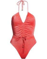 Max Mara - Metallic One-Piece Swimsuit - Lyst