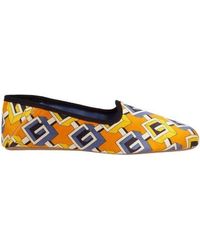 Gucci - Geometric G-Printed Casual Loafers - Lyst