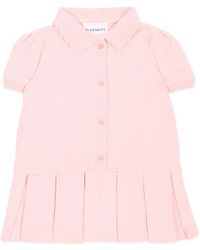 Givenchy - Pleated Scalloped Polo Dress - Lyst