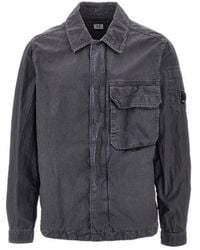 C.P. Company - 50 Fili Wax Zipped Lens Overshirt - Lyst