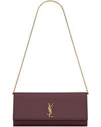 Saint Laurent - Kate Foldover Top Clutch Bag - Lyst