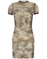 Jean Paul Gaultier - Tulle Médaillon Mini Dress - Lyst