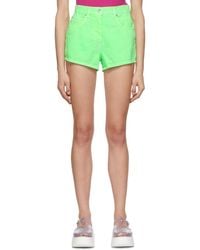 MSGM - Logo Denim Shorts - Lyst