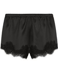 Dolce & Gabbana - Lace-Detailing Satin-Finish Briefs - Lyst